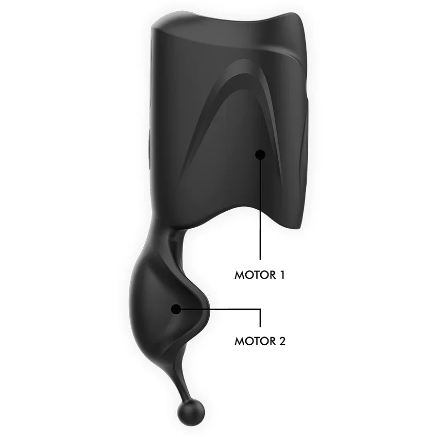 JAMYJOB - MASTURBADOR STROKER VIBRADOR 2 MOTORES - Nuvica