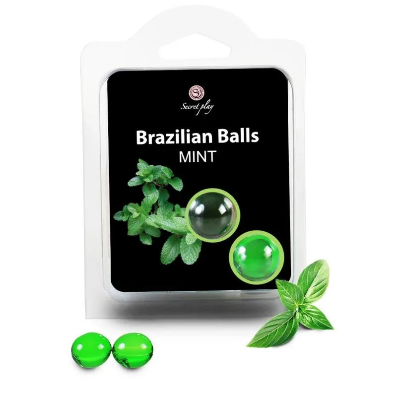 SECRETPLAY - BRAZILIAN BALLS MENTA SET 2 BOLAS - Nuvica