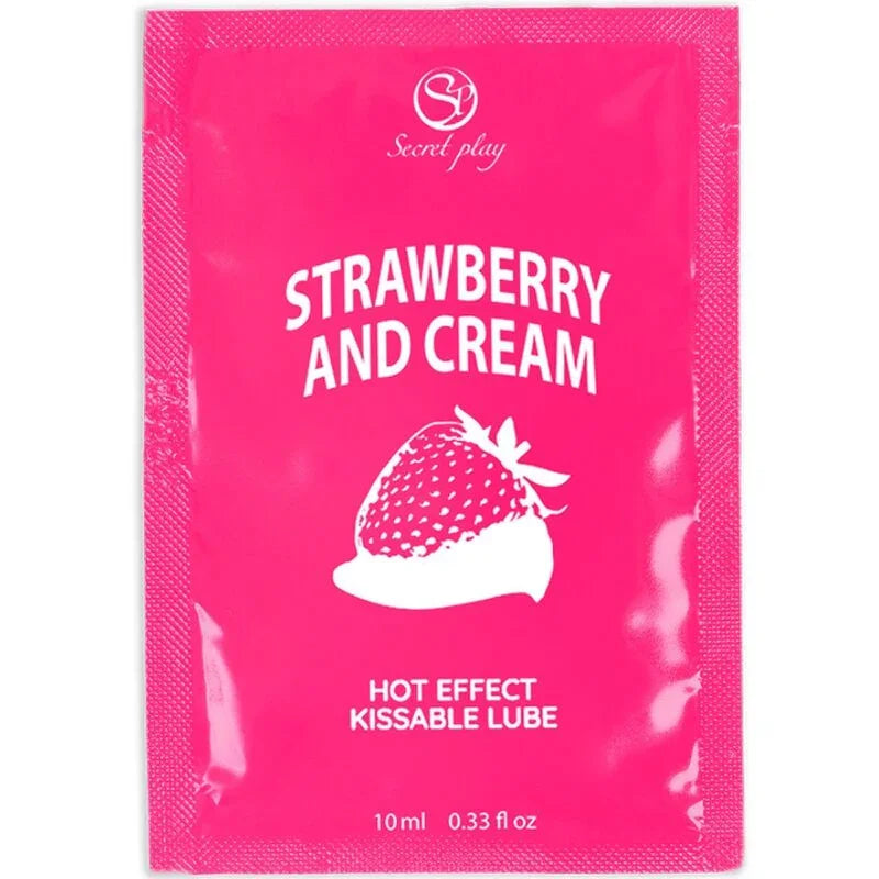 SECRETPLAY - MONODOSIS LUBRICANTE FRESAS & NATA 10 ML - Nuvica