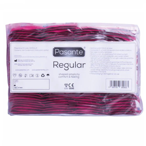 PASANTE - CONDOM GAMA REGULAR 144 UNIDADES - Nuvica