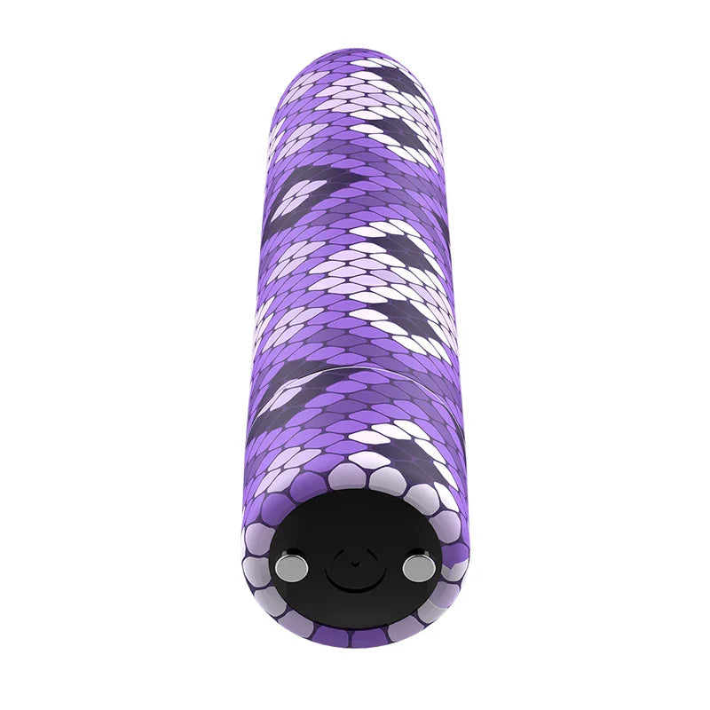 CUSTOM BULLETS - BALA RECARGABLE SNAKE LILA 10 INTENSIDADES - Nuvica