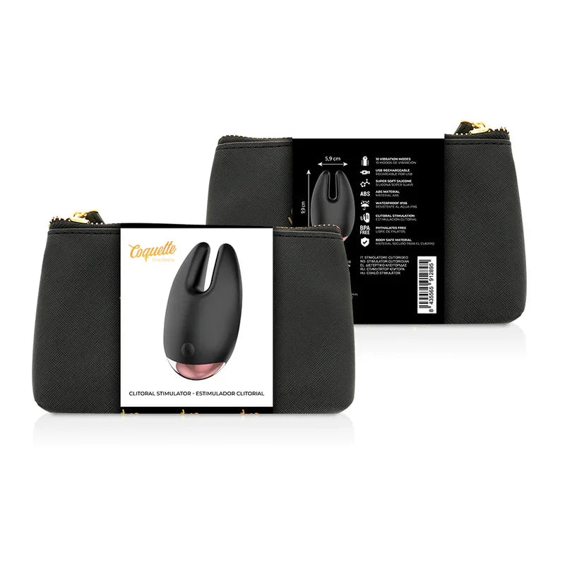 COQUETTE CHIC DESIRE - ESTIMULADOR CLÍTORIS NEGRO / GOLD - Nuvica