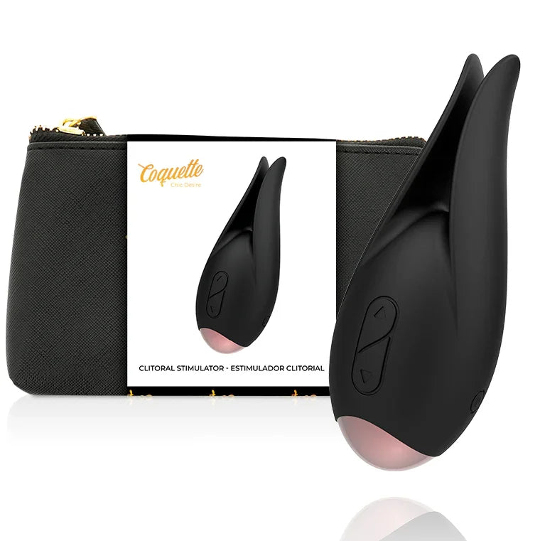 COQUETTE CHIC DESIRE - ESTIMULADOR CLÍTORIS NEGRO / GOLD FLOR - Nuvica