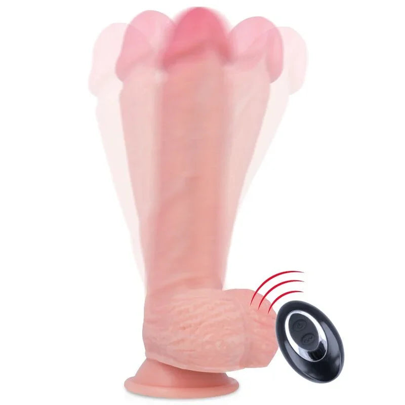 ROCKARMY - APACHE VIBRADOR REALÍSTICO CONTROL REMOTO LIQUID SILICONE 20.5 CM -O- 4.62 CM - Nuvica