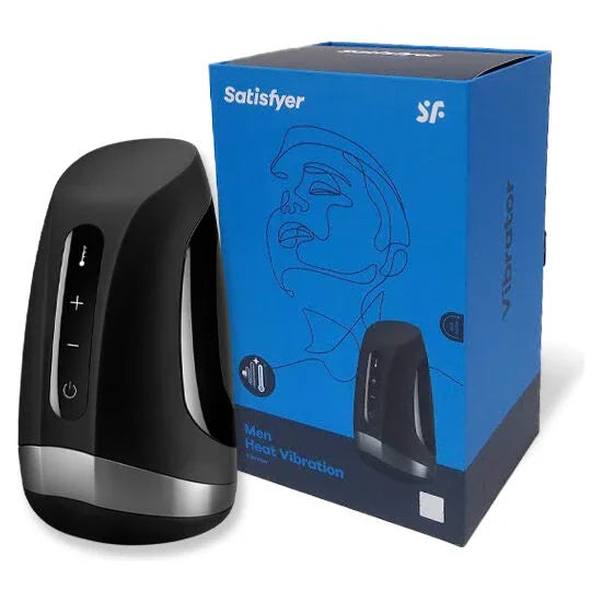 SATISFYER - MEN MASTURBADOR VIBRACIÓN CON CALOR - Nuvica
