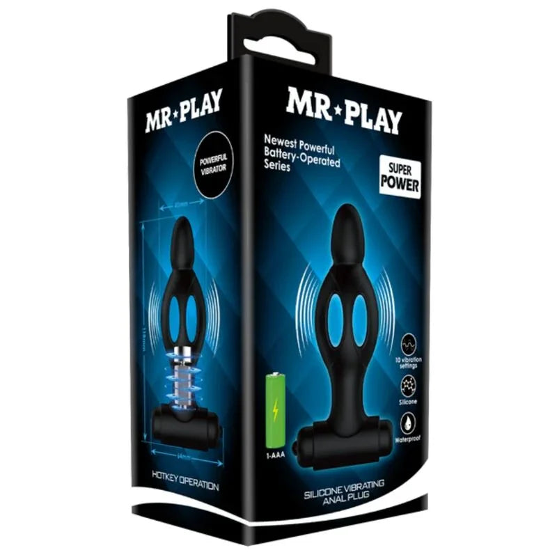 MR PLAY - PLUG ANAL DE SILICONA CON VIBRACIÓN - Nuvica