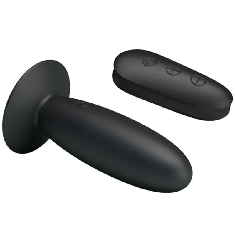 MR PLAY - PLUG ANAL CON VIBRACIÓN NEGRO CONTROL REMOTO - Nuvica