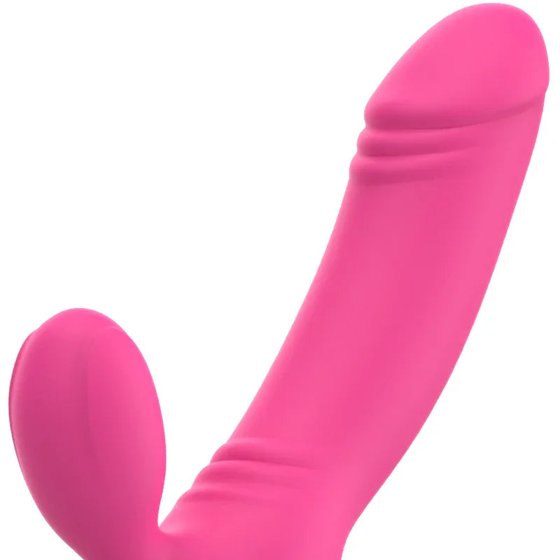 OHMAMA - BIX VIBRADOR DOBLE ESTIMULACIÓN XMAS EDITION ROSA - Nuvica