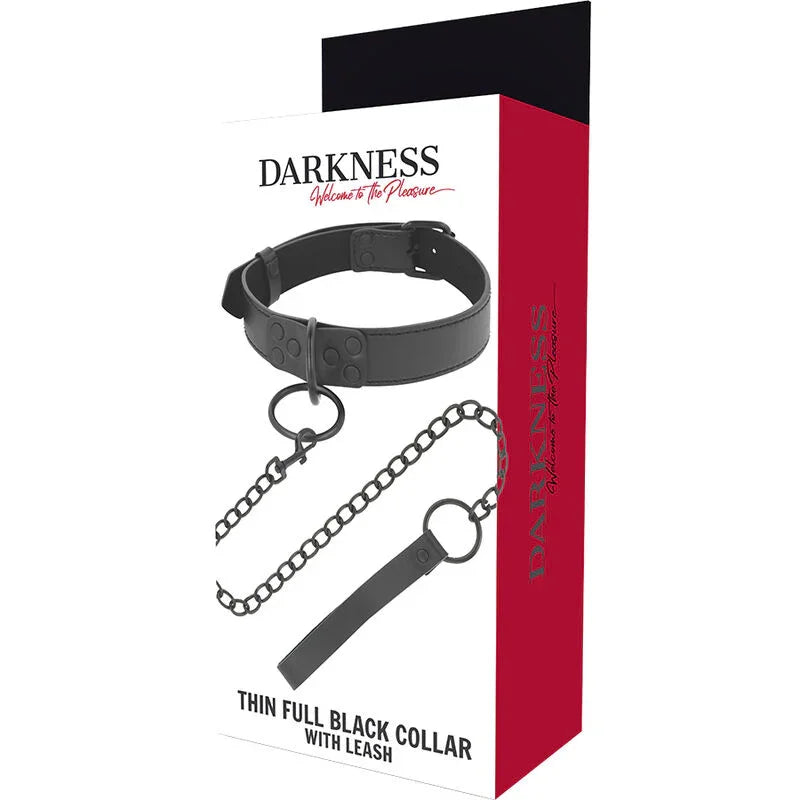 DARKNESS - COLLAR CON CADENA NEGRO - Nuvica
