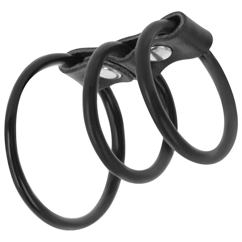 DARKNESS - SET DE 3 ANILLAS PENE FLEXIBLE - Nuvica
