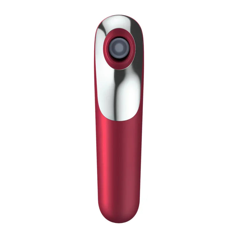 SATISFYER - DUAL LOVE VIBRADOR Y SUCCIONADOR CON AIRE PULSADO ROJO - Nuvica
