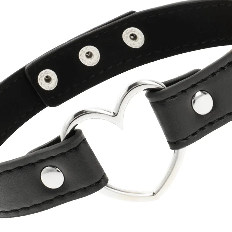 COQUETTE CHIC DESIRE - COLLAR CUERO VEGANO ACCESORIO WOMAN CORAZÓN - Nuvica