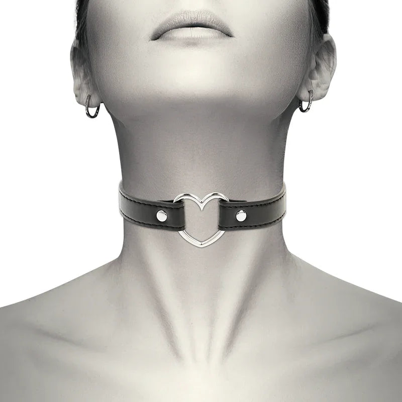 COQUETTE CHIC DESIRE - COLLAR CUERO VEGANO ACCESORIO WOMAN CORAZÓN - Nuvica