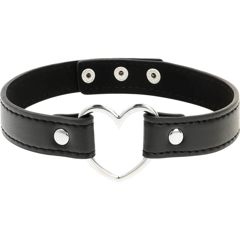 COQUETTE CHIC DESIRE - COLLAR CUERO VEGANO ACCESORIO WOMAN CORAZÓN - Nuvica