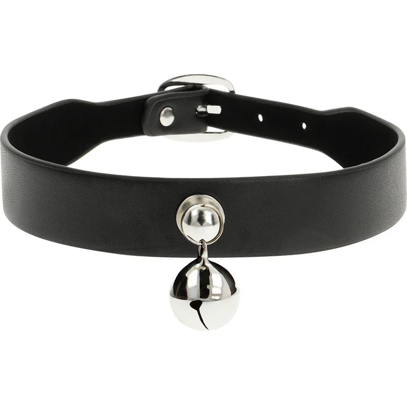 COQUETTE CHIC DESIRE - COLLAR CUERO VEGANO ACCESORIO WOMAN CASCABEL - Nuvica