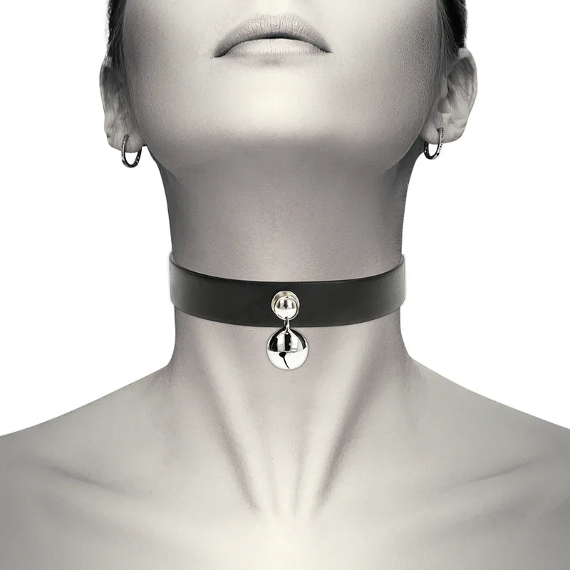 COQUETTE CHIC DESIRE - COLLAR CUERO VEGANO ACCESORIO WOMAN CASCABEL - Nuvica