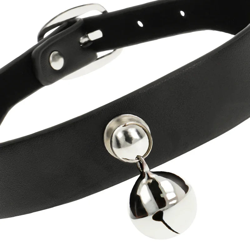 COQUETTE CHIC DESIRE - COLLAR CUERO VEGANO ACCESORIO WOMAN CASCABEL - Nuvica