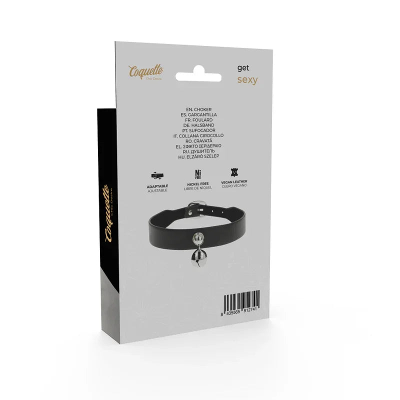 COQUETTE CHIC DESIRE - COLLAR CUERO VEGANO ACCESORIO WOMAN CASCABEL - Nuvica
