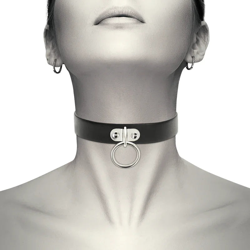 COQUETTE CHIC DESIRE - COLLAR CUERO VEGANO ACCESORIO WOMAN FETISH - Nuvica