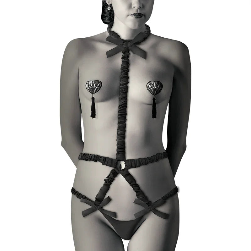 COQUETTE CHIC DESIRE - LINGERIE SET CON PEZONERAS DELUXE - Nuvica