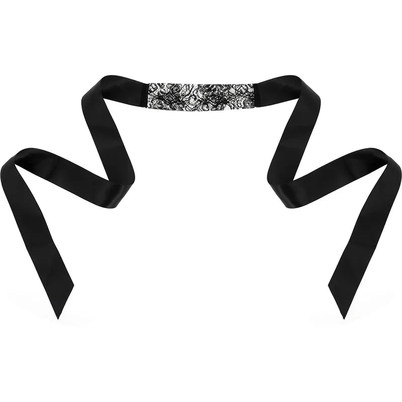 COQUETTE CHIC DESIRE - ANTIFAZ ENCAJE NEGRO CINTA - Nuvica