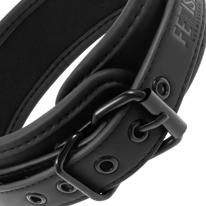 FETISH SUBMISSIVE - COLLAR CON CADENA CON FORRO DE NEOPRENO - Nuvica