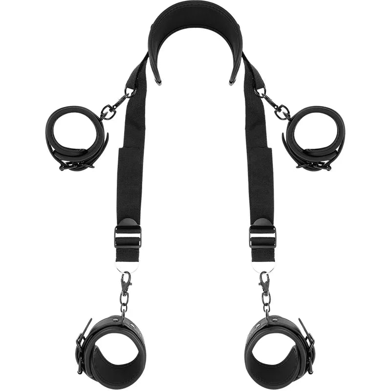 FETISH SUBMISSIVE - POSICIÓN MASTER CON 4 ESPOSAS CON FORRO DE NEOPRENO - Nuvica