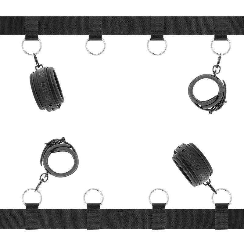 FETISH SUBMISSIVE - SET ATADURAS CAMA LUXURY CON FORRO DE NEOPRENO - Nuvica