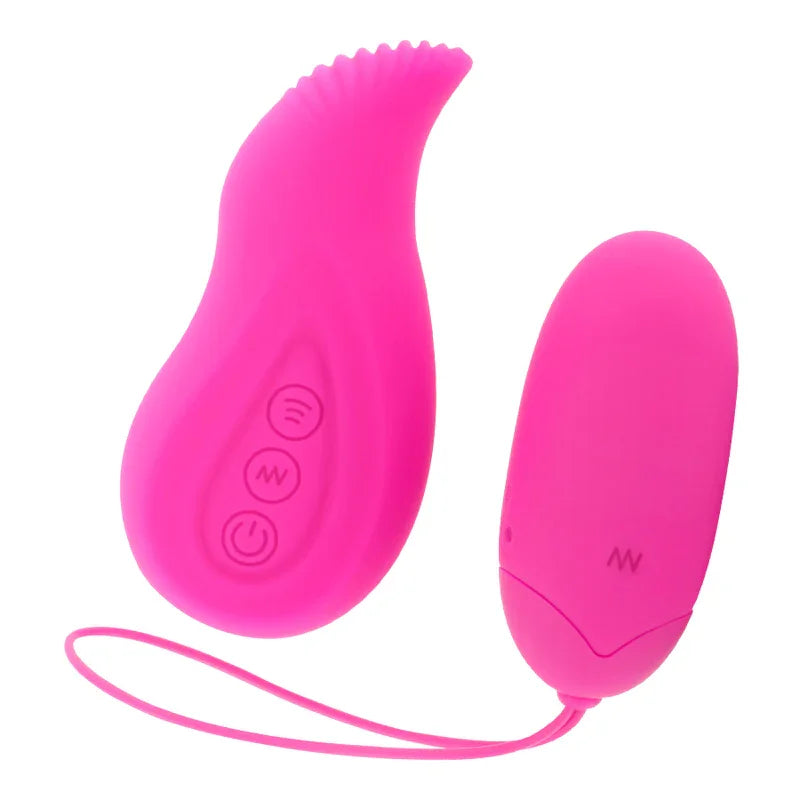 MORESSA - EDGAR SET DUO HUEVO REMOTO Y MANDO CON VIBRACIÓN INCORPORADA PREMIUM SILICONE CONTROL REMOTO - Nuvica