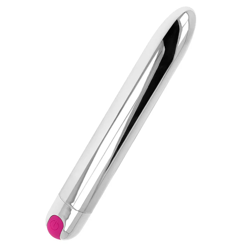 OHMAMA - VIBRADOR SILVER RECARGABLE 10 MODOS 18.5 CM - Nuvica