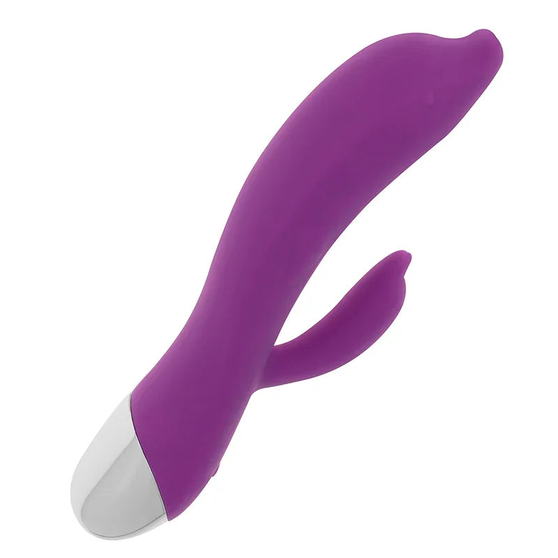 OHMAMA - VIBRADOR FLEXIBLE DELFIN 22 CM - Nuvica