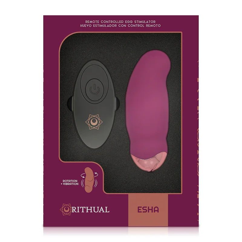 RITHUAL - ESHA HUEVO CONTROL REMOTO SISTEMA ROTACIÓN + VIBRACIÓN - Nuvica