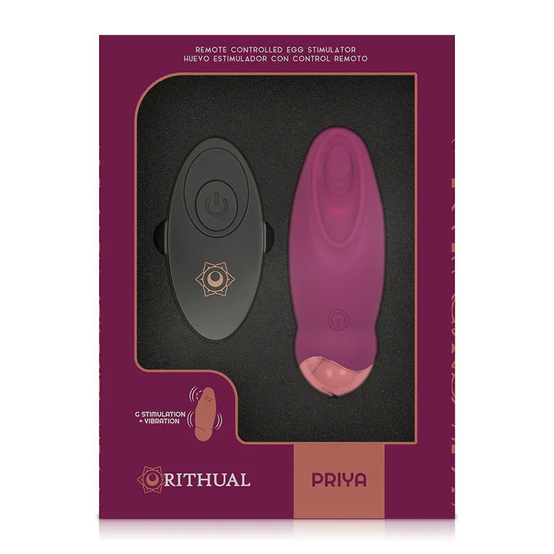 RITHUAL - PRIYA HUEVO CONTROL REMOTO G-SPOT + VIBRACIÓN - Nuvica