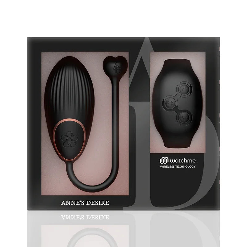 ANNE'S DESIRE - HUEVO CONTROL REMOTO TECNOLOGÍA WATCHME NEGRO - Nuvica