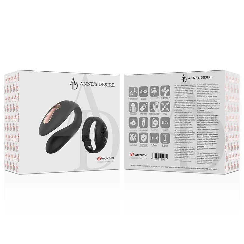 ANNE'S DESIRE - DUAL PLEASURE TECNOLOGÍA WATCHME NEGRO - Nuvica