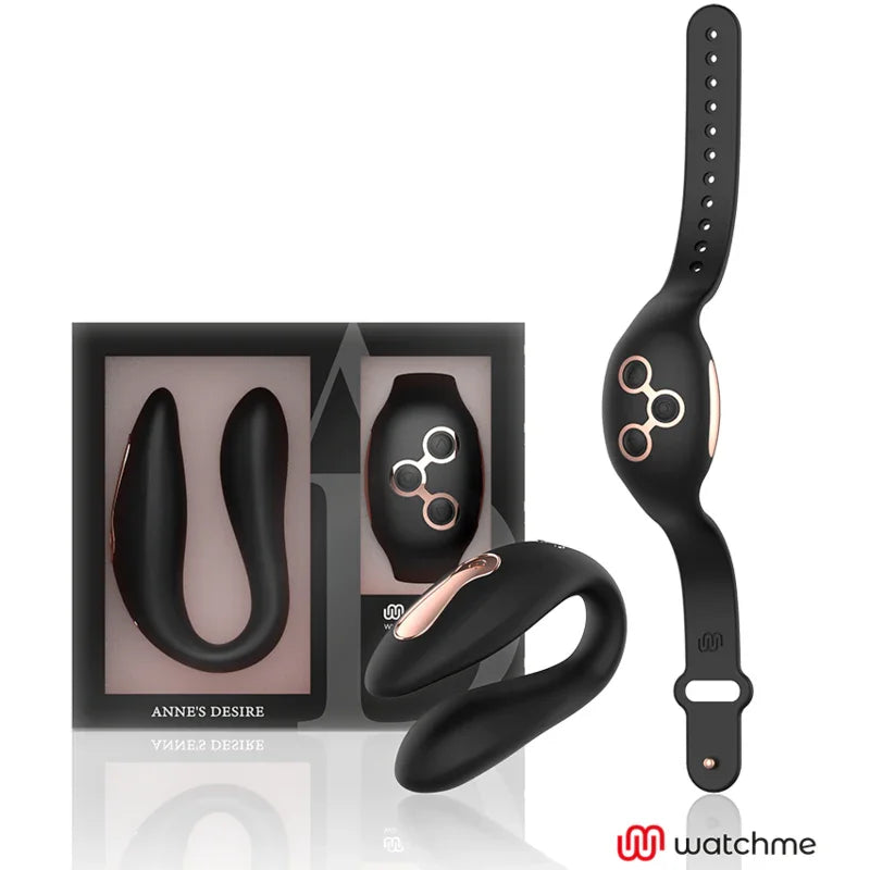 ANNE'S DESIRE - DUAL PLEASURE TECNOLOGÍA WATCHME NEGRO/GOLD - Nuvica