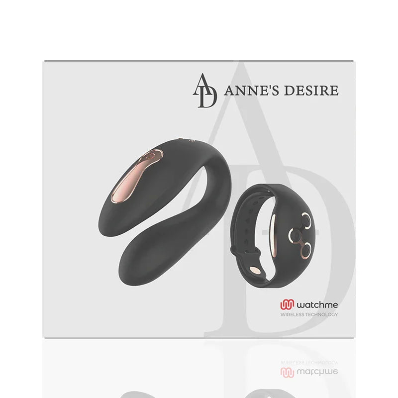 ANNE'S DESIRE - DUAL PLEASURE TECNOLOGÍA WATCHME NEGRO/GOLD - Nuvica