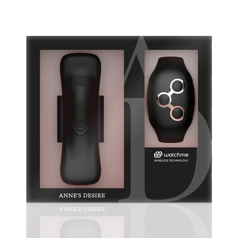 ANNE'S DESIRE - PANTY PLEASURE TECNOLOGÍA WATCHME NEGRO/GOLD - Nuvica