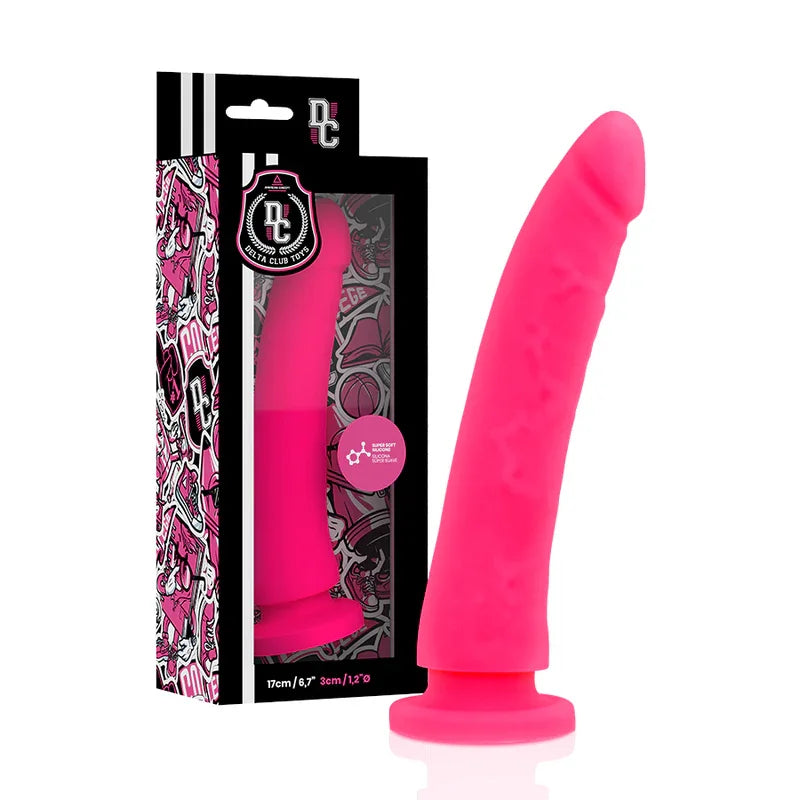 DELTA CLUB - TOYS ARNES + DILDO ROSA SILICONA MEDICA 17 CM -O- 3 CM - Nuvica