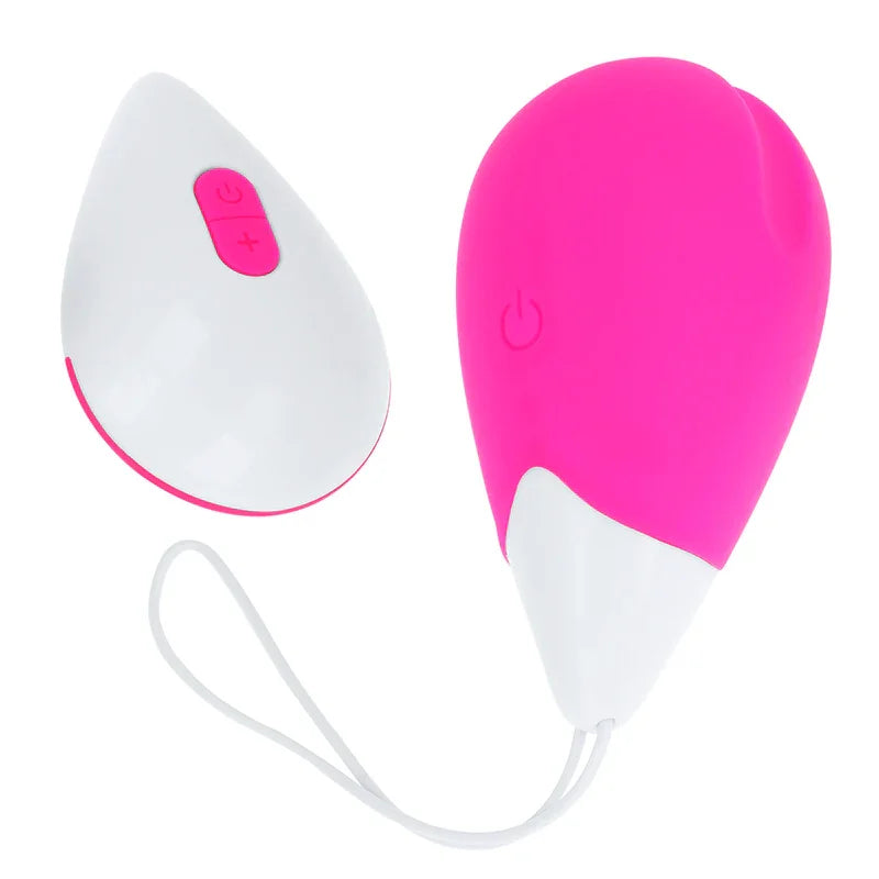 OHMAMA - HUEVO VIBRADOR 10 MODOS ROSA Y BLANCO - Nuvica