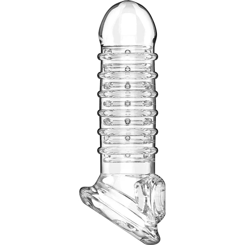 VIRILXL - EXTENSION Y FUNDA DE PENE V15 TRANSPARENTE - Nuvica