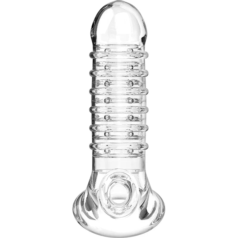 VIRILXL - EXTENSION Y FUNDA DE PENE V15 TRANSPARENTE - Nuvica
