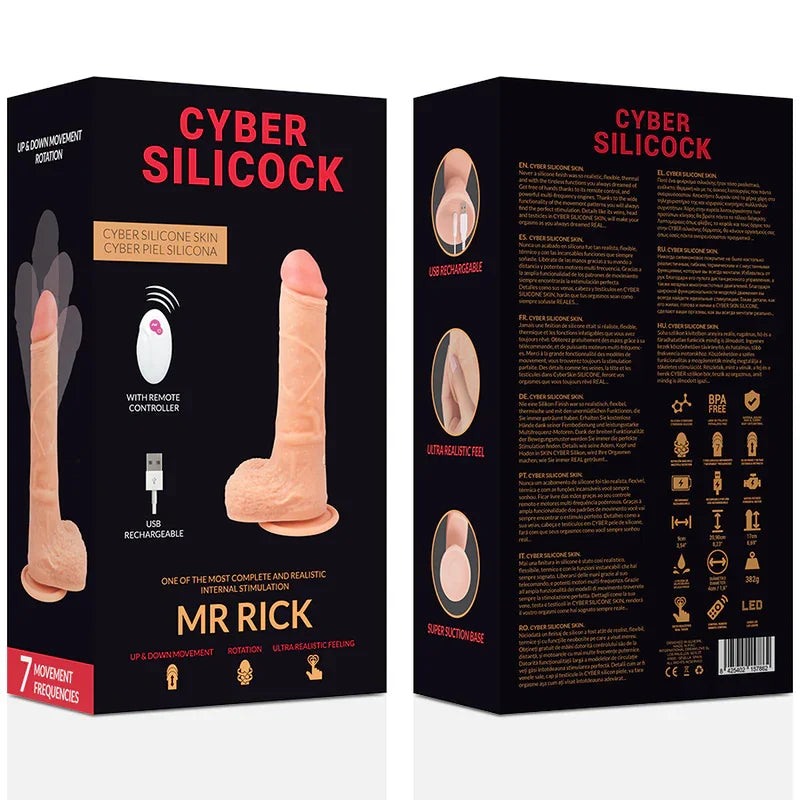 CYBER SILICOCK - REALÍSTICO CONTROL REMOTO MR RICK 20.9 CM -O- 4 CM - Nuvica