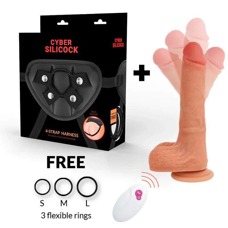 CYBER SILICOCK - ARNÉS SILICONA LIQUIDA MR RICK CONTROL REMOTO - Nuvica