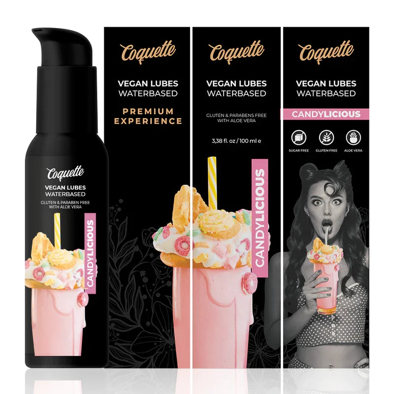 COQUETTE CHIC DESIRE - PREMIUM EXPERIENCE LUBRICANTE VEGANO CANDYLICIOUS 100ML - Nuvica
