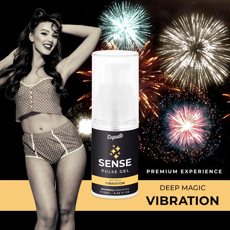 COQUETTE CHIC DESIRE - PULSE GEL FRESA VIBRACIÓN LIQUIDA PREMIUM 15ML - Nuvica