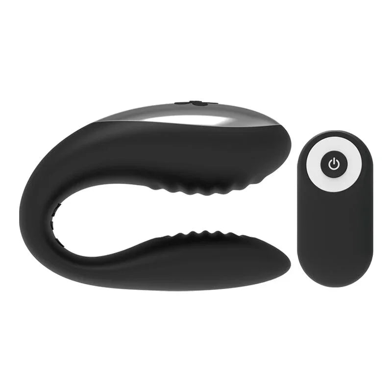 BRILLY GLAM - WE LOVE VIBRADOR PARA PAREJAS CONTROL REMOTO NEGRO - Nuvica
