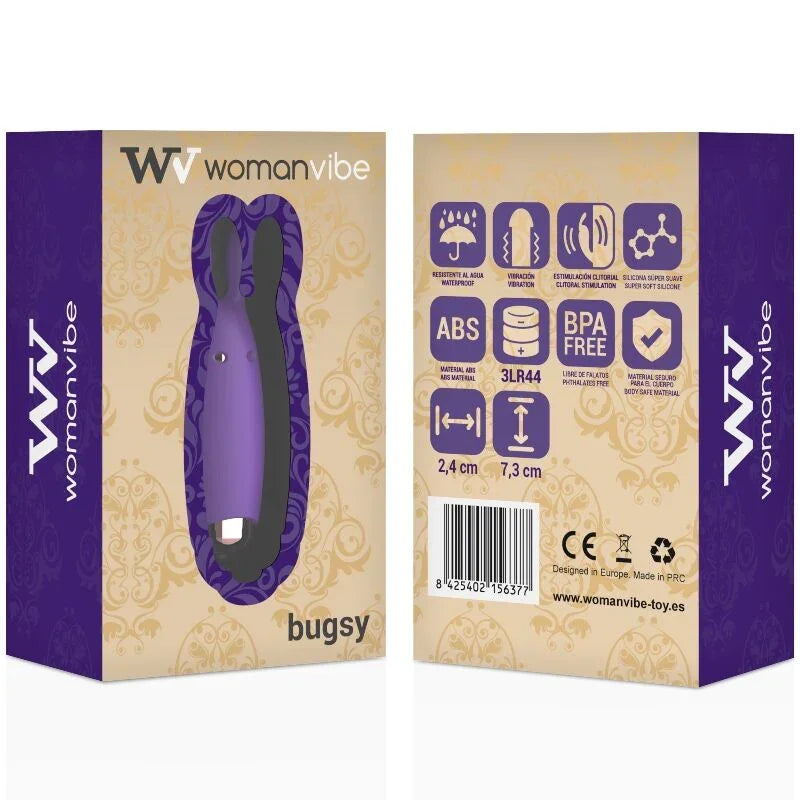 WOMANVIBE - BUGSY ESTIMULADOR RABBIT SILICONA - Nuvica