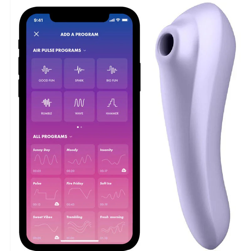 SATISFYER - DUAL PLEASURE AIR PULSE VIOLETA - Nuvica