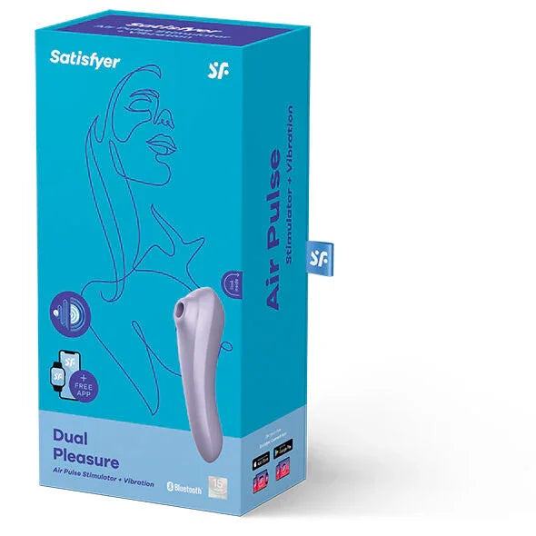 SATISFYER - DUAL PLEASURE AIR PULSE VIOLETA - Nuvica